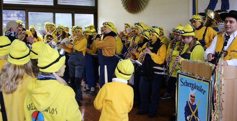 Empfang Jubiläumsumzug Schergässler